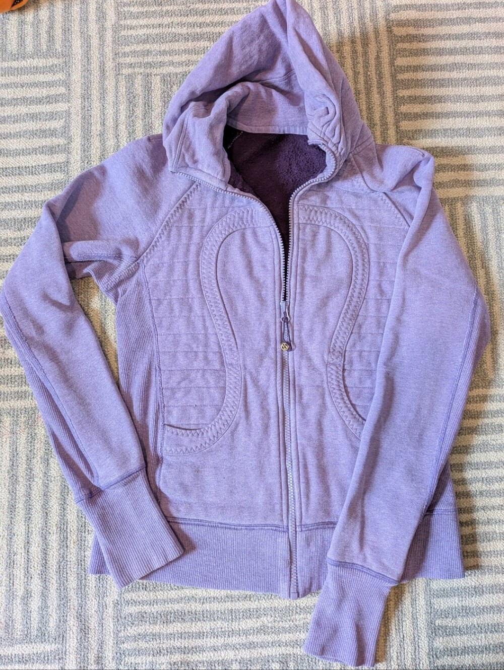 Lululemon Light Purple Hooded Zip-Up Jacket